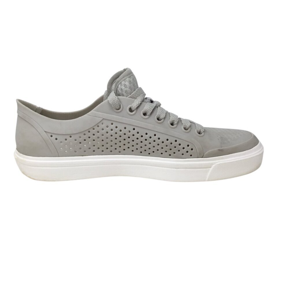 Crocs Citilane Roka Court Shoes Sneaker 2044884 Size 8 Beige Perforated Lace Up - Picture 6 of 12